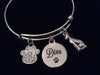 Diva Cat Silver Expandable Charm Bracelet Adjustable Wire Bangle Meaningful Gift Animal Lover Gift