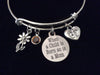 When a Child is Born so is a Mom Birthstone Baby Feet Charm Silver Expandable Charm Bracelet Adjustable Wire Bangle New Mom Gift