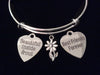 Beautiful Best Friend Silver Expandable Charm Bracelet Adjustable Bangle Trendy Gift BFF