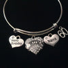 Happy 60th Birthday Nana Mom Expandable Charm Bracelets Adjustable Bangle Gift (Other Numbers Available)
