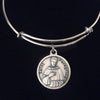 Patron Saint Of Cancer Saint Peregrine Silver Charm Bracelet
