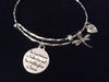 The Love Between a Godmother and Goddaughter is Forever Expandable Silver Charm Bracelet