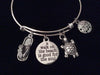 Walk on the Beach is Good for the Soul Expandable Charm Bracelet Ocean Nautical Gift