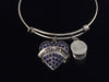 Policeman's Wife Expandable Charm Bracelet Adjustable Wire Bangle Gift Police Hat