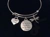 The Love Between a Godmother and Her Godson is Forever Expandable Charm Bracelet Adjustable Bangle Gift