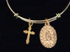Virgin Mary Cross Charm Bracelet 