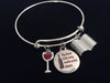 Book Club Wine Themed Expandable Silver Charm Bracelet Adjustable Bangle Trendy Gift
