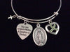The Love between a Mother and Daughter Forever Expandable Charm Bracelet Adjustable Bangle Gift