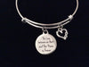 Niece and Aunt Infinity Expandable Charm Bracelet Adjustable Silver Wire Bangle Gift