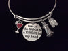 Lighthouse Toes In the Sand Drink in My Hand Expandable Charm Bracelet Adjustable Silver Bangle Gift