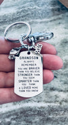 Keychain Inspirational Gift for Grandsons Graduation 