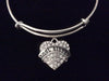 Soul Sister Expandable Charm Bracelet Silver Adjustable Bangle Trendy Best Friend Gift BFF