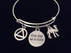 Camel AA Recovery Symbol One Day at a Time Adjustable Charm Bracelet Expandable Silver Wire Bangle Inspirational Meaningful