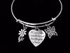 The Love between a Grandmother and Granddaughter is Forever Adjustable Bracelet Expandable Charm Bracelet Bangle Gift Daisy Butterfly