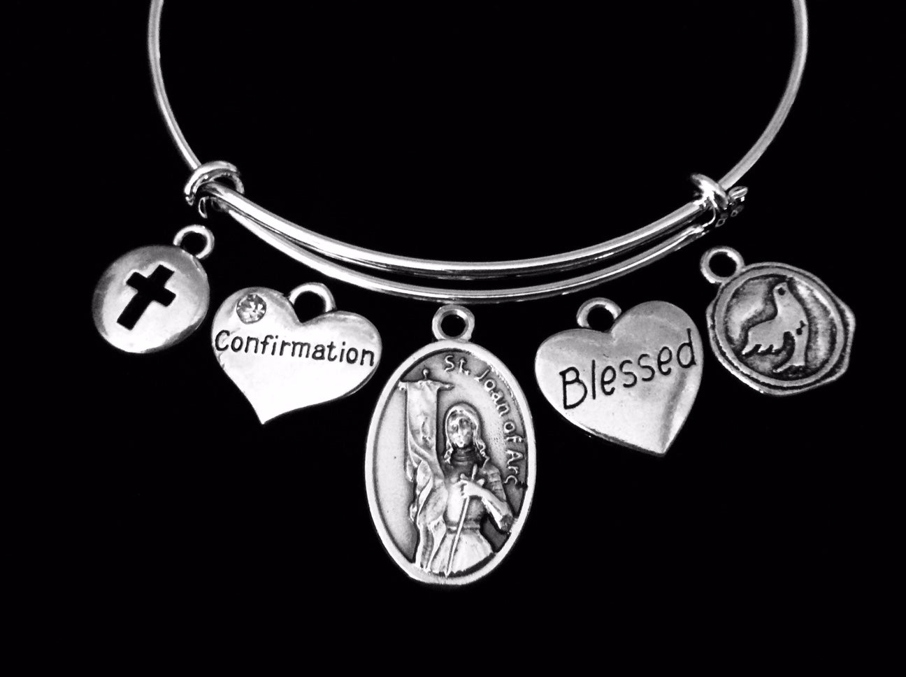 Amazon.com: 4031660 Blessed Virgin Mary Stretch Bracelet Saint St Pray for  Us Catholic Religious