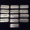 Inspirational Word Tag Charm add a charm Jules Obsession Expandable Silver Charm Bracelet