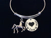 Live Love Ride Expandable Charm Bracelet Handmade in USA Animal Wire Bangle Gift Trendy Stacking