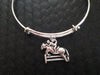 Equestrian Horse Silver Wire Expandable Bracelet