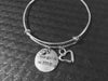 This Girl Is On Fire Inspirational Word Quote on Expandable Adjustable Silver Wire Bangle