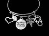RN Nurse She Believed She Could So She Did Jewelry Adjustable Bracelet Expandable Silver Charm Bangle Stethoscope One Size Fits All Gift