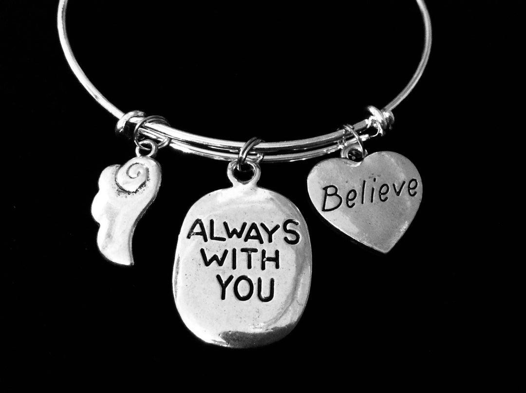 Guardian Angel Jewelry Silver Expandable Charm Bracelet 