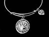 Love My Dog Jewelry Dogs Leave Paw Prints on our Heart Charm Adjustable Bracelet Silver Expandable Charm Bangle Animal Lover One Size Fits All Gift