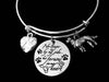 Labrador Retriever Dog Memorial Jewelry No Longer By My Side but Forever in My Heart Adjustable Bracelet Silver Expandable Charm Bangle Animal Lover One Size Fits All Gift Paw Print