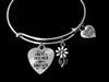 Best Friends are Forever Adjustable Charm Bracelet Best Friend Jewelry Expandable Silver Wire Bangle One Size Fits All Gift Love You Friend