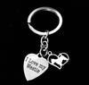I Love My Westie Dog FOB Keychain Silver Key Chain Meaningful Dog Lover Gift