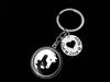  Live Love Ride Horse Yin Yang FOB KeyChain Horse Lover Gift Silver Key Ring Horse Trainer Gift Key Chain 