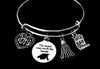 Graduation Jewelry Expandable Charm Bracelet 2024 Diploma The Tassel Was Worth the Hassle Adjustable Silver Bangle Gift