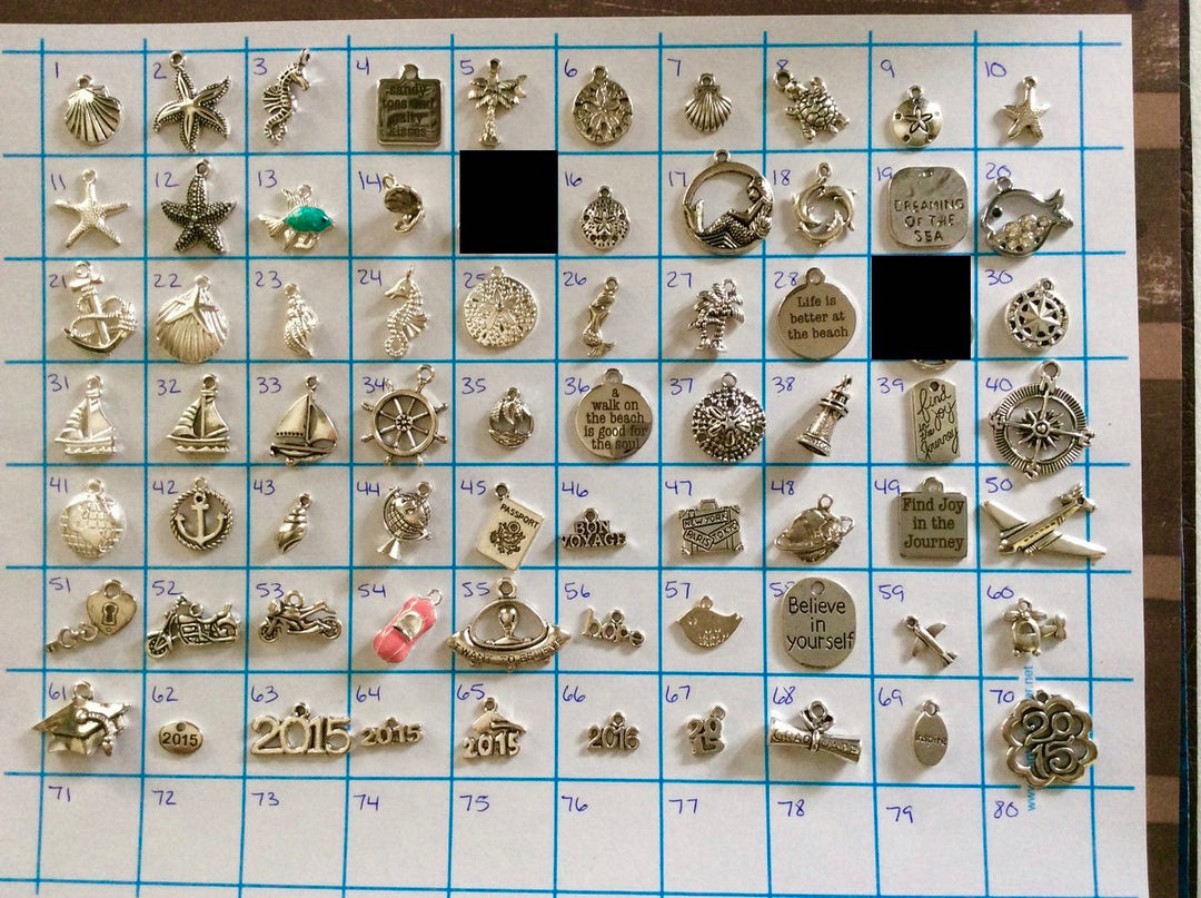 Add A Charm Listing for Jules Obsession Expandable Bracelets NAUTICAL TRAVEL GRADUATION Charms