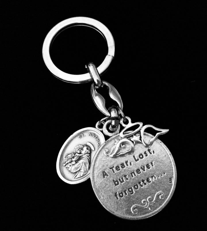 Patron Saint of Animals Saint Francis of Assai and Saint Anthony Memorial Keychain
