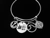 Life is Better On A Boat Expandable Charm Bracelet Silver Adjustable Bangle One Size Fits All Gift