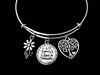 A Families Love is Forever Tree of Life Adjustable Bracelet Expandable Silver Charm Bangle Daisy Trendy Gift