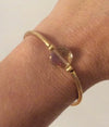 Gold Tube Stretch Bracelet