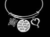 Memorial Adjustable Bracelet The Ones That Love Us Never Leave Expandable Charm Wire Bangle Silver Gift Butterfly Open Heart
