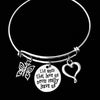 The Ones That Love Us Never Leave Us Memorial Charm Bracelet 