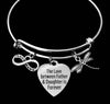 Father and Daughter Infinity Expandable Charm Bracelet Adjustable Silver Wire Bangle Gift