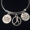 Runner 26.2 She Believed Silver Expandable Charm Bracelet Adjustable Wire Bangle Gift Trendy
