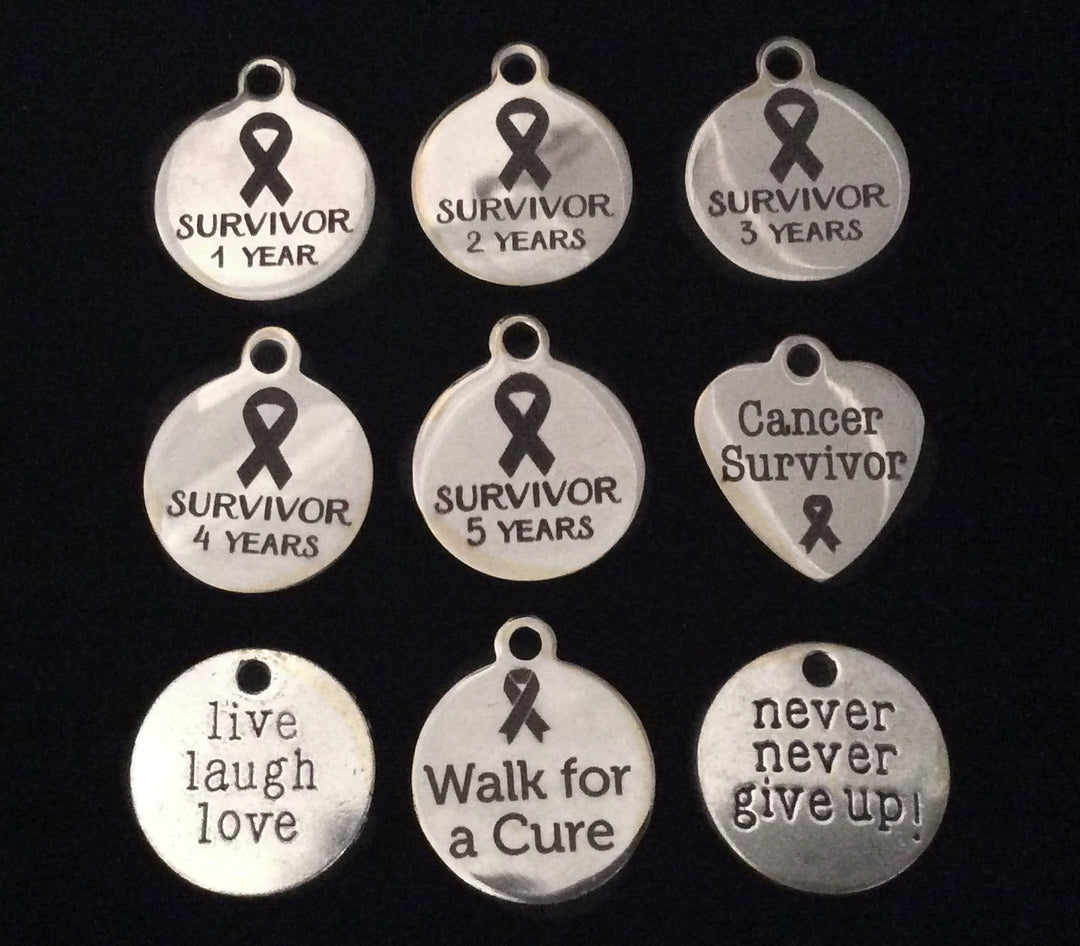 Survivor Series Cancer Survivor 2 Year Courage Tough Girl Expandable Silver Charm Bracelet Adjustable Bangle Gift