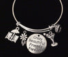 Crazy Beautiful Friends Forever Adjustable Bracelet Silver Expandable Wire Bangle Trendy BFF Gift