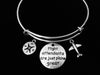 Flight Attendants are Just Plane Great Adjustable Charm Bracelet Expandable Wire Bangle Compass Stewardess Gift Trendy