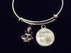Yoga Girl Breathe Believe Be Adjustable Bracelet Expandable Silver Charm Bangle Gift Om Lotus Pose Yogi Gift