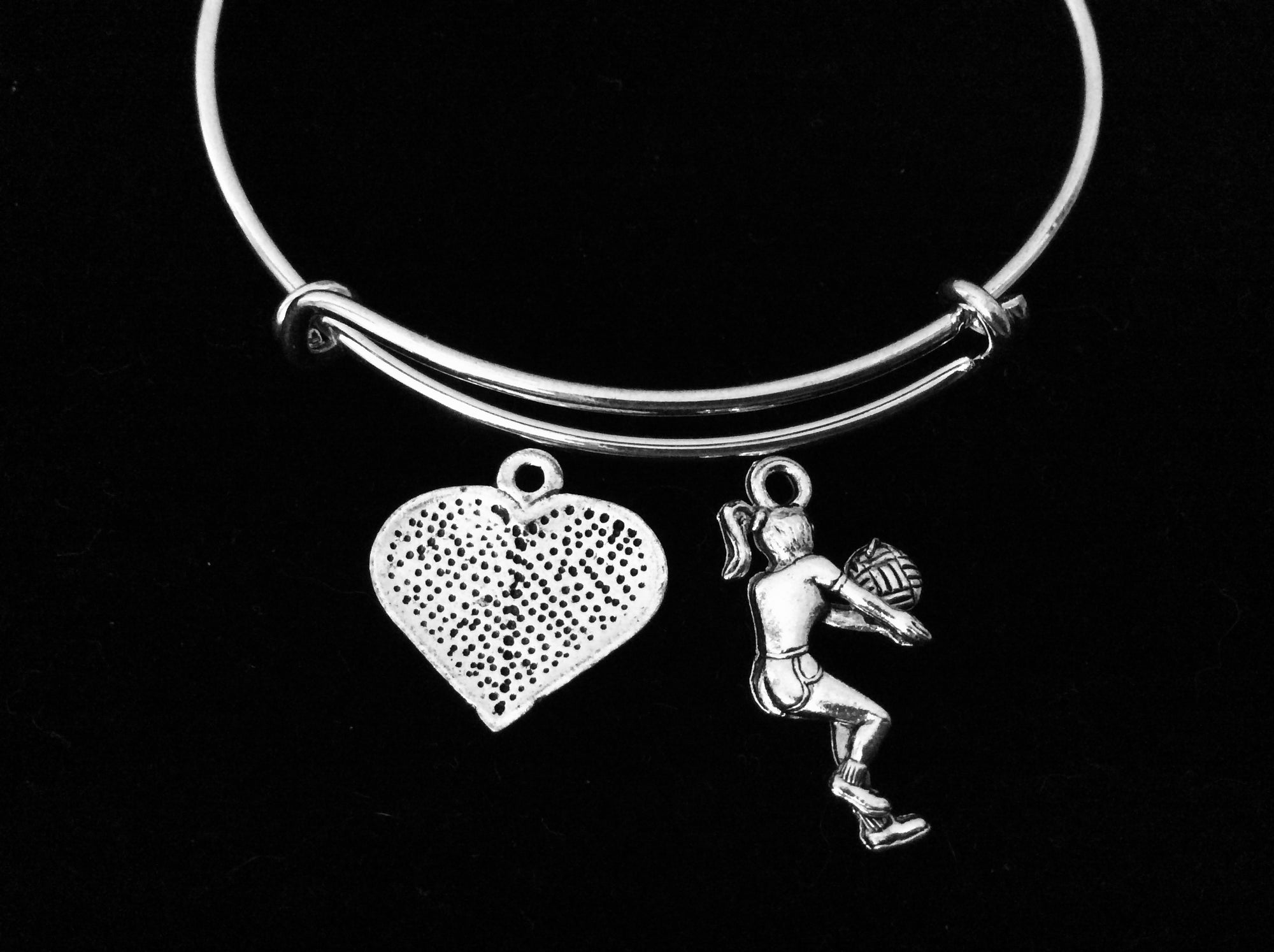 3D Volleyball Charm Bracelet