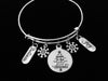 It's Beginning to Look a Lot Like Christmas Adjustable Bracelet Expandable Charm Bracelet Christmas Bangle 2017 Trendy Christmas Jewelry Gift