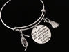 Give a girl the right shoes and she can conquer the world Adjustable Bracelet Silver Expandable Bangle Trendy Gift