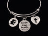 et Your Faith Be Bigger Than Your Fear Expandable Charm Bracelet Adjustable Bracelet Gift Cross Dove