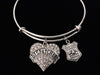 Police Dispatcher Expandable Silver Charm Bracelet Adjustable Bracelet Wire Bangle Police Badge Jewelry Trendy