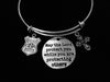 May the Lord Protect You Police Officer Adjustable Bracelet Expandable Wire Bangle Occupational Police Badge Gift